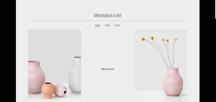 Minimalist Website